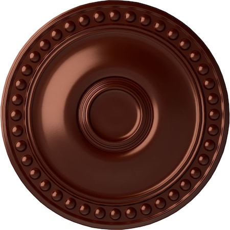 Ekena Millwork Foster Ceiling Medallion (Fits Canopies up to 5 5/8"), Hand-Painted Antique Copper, 19 1/8"OD x 1"P CM19FOACS